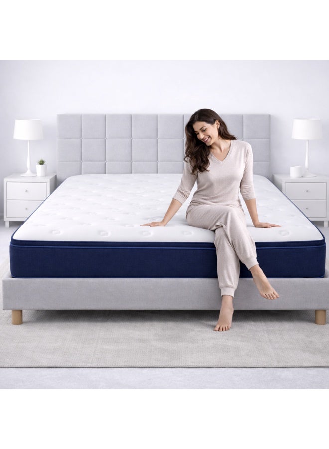 Rexal Home Euro Dream Hybrid Pocket Spring Mattress – 30 cm Thickness, Medium-Firm Orthopedic Gel Memory Foam, Motion Isolation & Back Pain Relief, Single Size 100 × 190 cm - Image 3